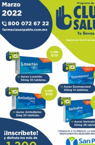 Catalogo farmacia San Pablo Marzo 2022